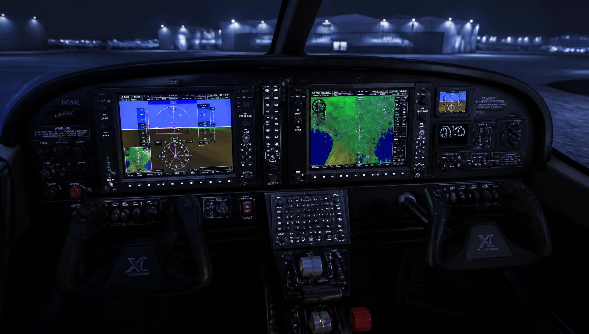 Cessna 182Q panel after Full glass cockpit conversion